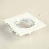 Square White Downlight Recessed Lighting Kit fitting COB 6W LED Bulb GU10 MR16 Ceiling Spot light fixture With MR16/GU5.3 Socket