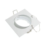 Square White Downlight Recessed Lighting Kit fitting COB 6W LED Bulb GU10 MR16 Ceiling Spot light fixture With MR16/GU5.3 Socket