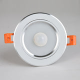 PIR LED Panel Lamps Recessed Downlights Pir Infrared Motion Sensor 5W 7W 9W 230v LED Ceiling Bulb For Smart Home Lighting