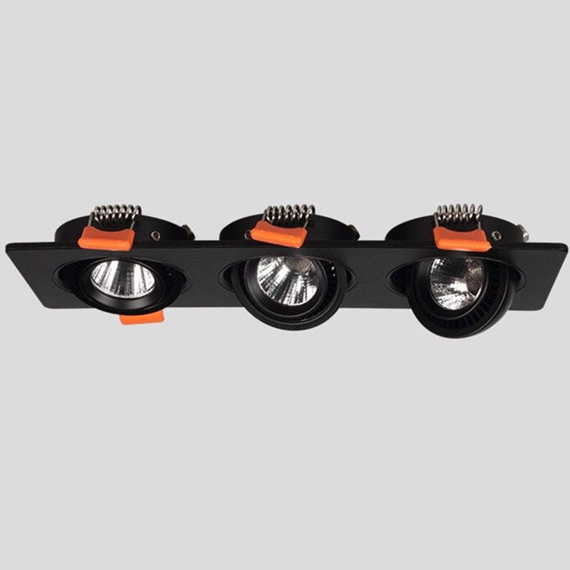 LED Dimmable Square cob recessed Downlight COB 5W 7W 10W 15W 20W 30W LED Spot light decoration Ceiling Lamp ac85-265V LED light