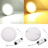 Ultra thin led down light lamp 3w 4w 6w 9w 12w 15w 25w led ceiling recessed grid downlight slim round panel light LED Spotlight