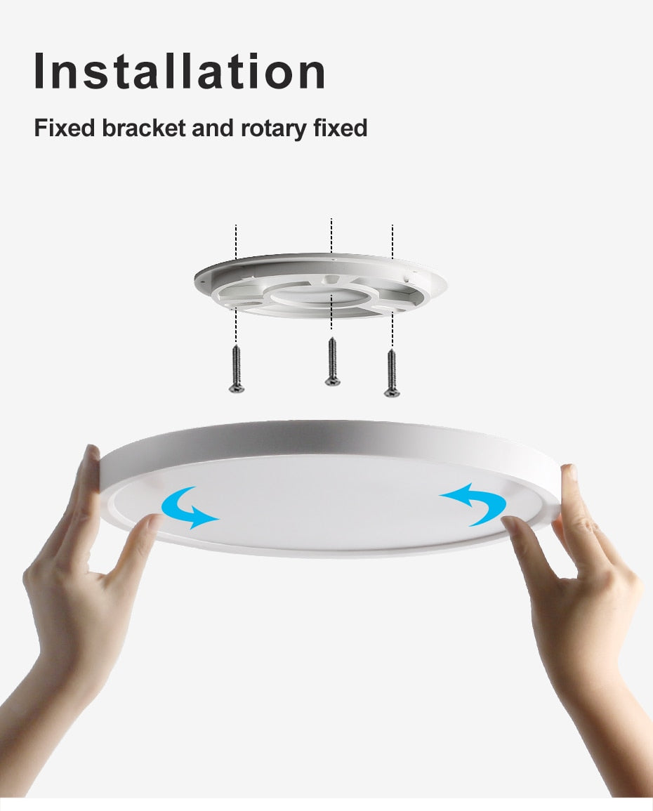 LED Ceiling Light Dimmable 12W 18W 24W 32W 220V With 3 Color Adjustable For Bedroom Living room Bathroom Modern Ceiling Lamp