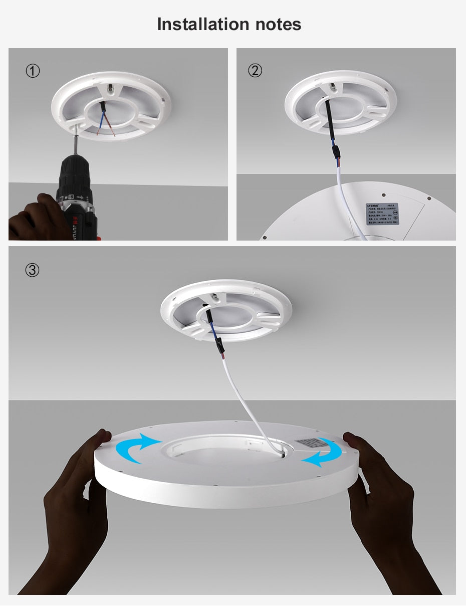 LED Ceiling Light Dimmable 12W 18W 24W 32W 220V With 3 Color Adjustable For Bedroom Living room Bathroom Modern Ceiling Lamp