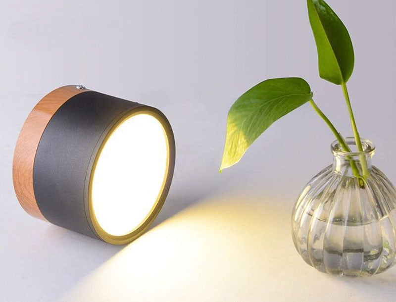 LED Downlight dimmable 5W 7W 9W 12W 15W Nordic wood modern Led surface mounted ceiling light spotlight, interior decoration light