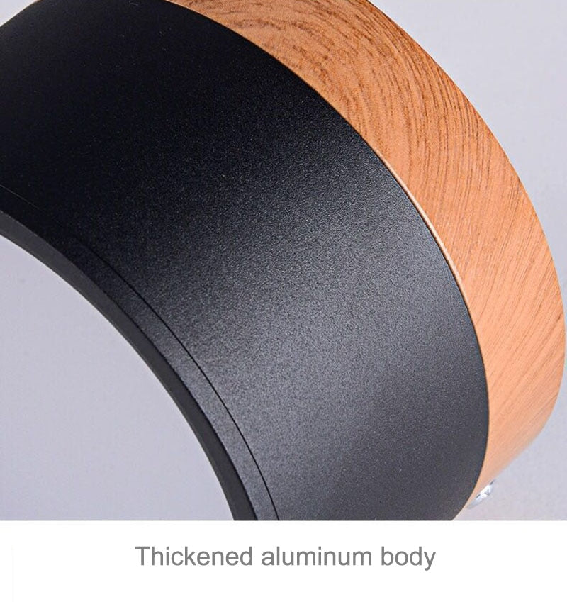 LED Downlight dimmable 5W 7W 9W 12W 15W Nordic wood modern Led surface mounted ceiling light spotlight, interior decoration light