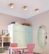 LED Downlight dimmable 5W 7W 9W 12W 15W Nordic wood modern Led surface mounted ceiling light spotlight, interior decoration light