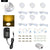 LED cabinet light with switch mini spotlight kitchen closet ultra-thin 12V small downlight decoration 3/4/6/8PCS spot AC110/220V