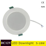 DC 12V Led Downlight 18W 15W 12W 9W 5W LED Ceiling Lamp Cold White Round LED Panel Light LED Spot light Indoor Lighting