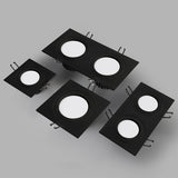 Recessed Double LED Dimmable Downlight COB 7w 9w 12W 24W Spot Decoration Room Ceiling Lamp AC 220V LED Panel Lights Hotel Room