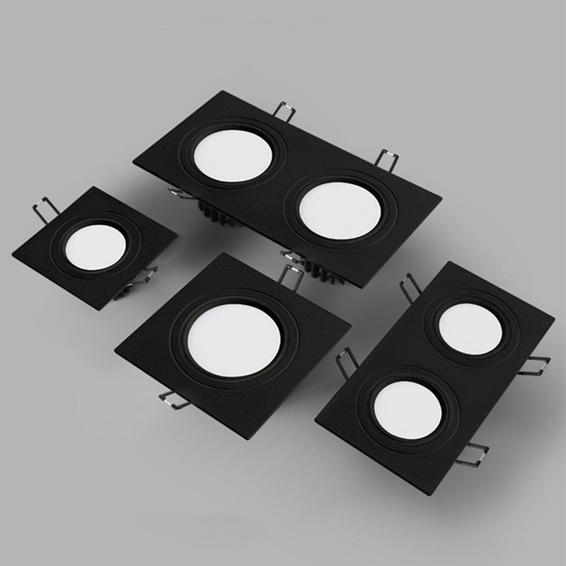 Recessed Double LED Dimmable Downlight COB 7w 9w 12W 24W Spot Decoration Room Ceiling Lamp AC 220V LED Panel Lights Hotel Room