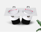 Recessed Double LED Dimmable Downlight COB 7w 9w 12W 24W Spot Decoration Room Ceiling Lamp AC 220V LED Panel Lights Hotel Room