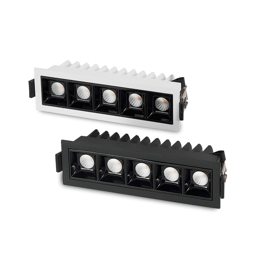 LED Downlight Dimmable Strip Line Light Bar Creative Linear Recessed Embeded Ceiling Lamps Living Room Corridor Indoor Lighting