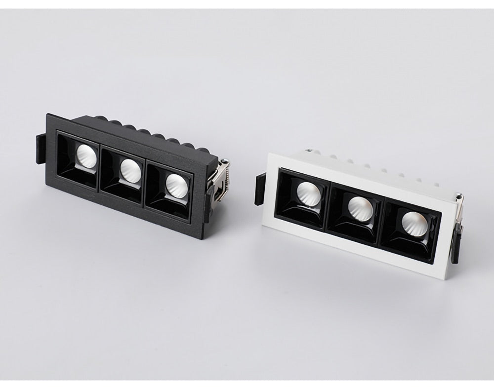 LED Downlight Dimmable Strip Line Light Bar Creative Linear Recessed Embeded Ceiling Lamps Living Room Corridor Indoor Lighting