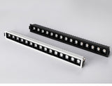 LED Downlight Dimmable Strip Line Light Bar Creative Linear Recessed Embeded Ceiling Lamps Living Room Corridor Indoor Lighting