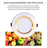 KARWEN 5W 9W 12W 15W 18W LED Downlight AC 220V 230V 240V Ceiling light bulb Gold Body Led spotlight for living room