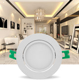 DBF Angle Adjustable Ceiling Recessed Downlight Dimmable 5W 7W 10W 12W Frosted Lens Soft Light LED Spot Lights Home Kitchen