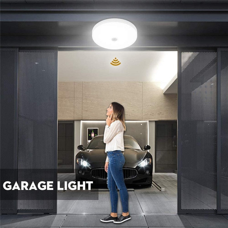 PIR  Motion Sensor Ceiling Lights Modern Surface Mounted Led Panel Ceiling Lamp for Living Room Lighting Fixture