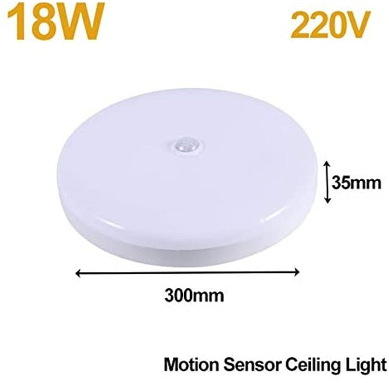 PIR  Motion Sensor Ceiling Lights Modern Surface Mounted Led Panel Ceiling Lamp for Living Room Lighting Fixture