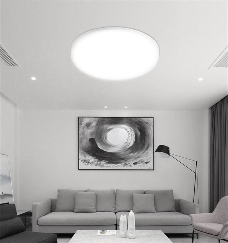PIR  Motion Sensor Ceiling Lights Modern Surface Mounted Led Panel Ceiling Lamp for Living Room Lighting Fixture