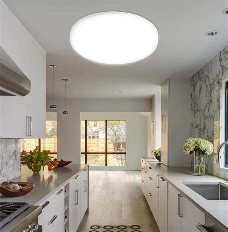 PIR  Motion Sensor Ceiling Lights Modern Surface Mounted Led Panel Ceiling Lamp for Living Room Lighting Fixture