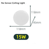 PIR  Motion Sensor Ceiling Lights Modern Surface Mounted Led Panel Ceiling Lamp for Living Room Lighting Fixture