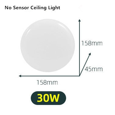 PIR  Motion Sensor Ceiling Lights Modern Surface Mounted Led Panel Ceiling Lamp for Living Room Lighting Fixture
