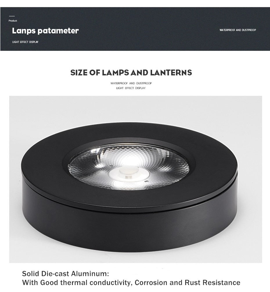 Ultra Thin Driverless downlight led 10W 7W Surface Mounted LED downlight 220V Spot light led For Indoor home lighting lamps