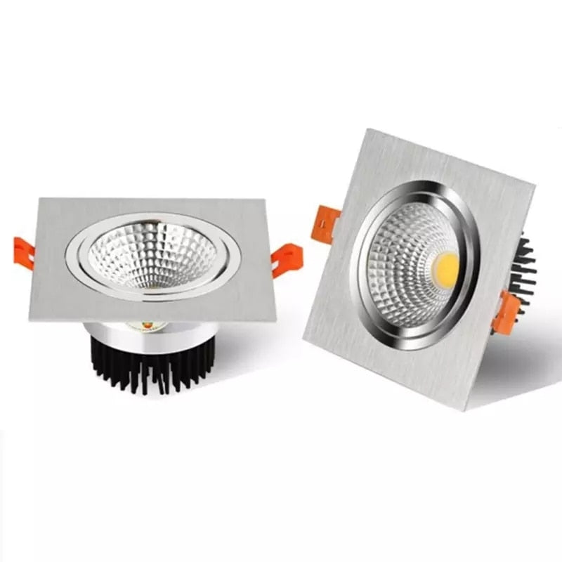 square cob Dimmable Led downlight light Ceiling  Light 7w 10w 14w 20w 21W 30W ac110-230V ceiling recessed Lights Indoor Lighting