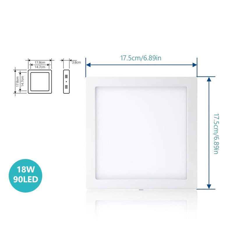 DONWEI 6W 9w 12W 18W Round Square LED Surface Mounted Panel Light Downlight Lighting Led Ceiling Down Lamp AC110V 220V Driver