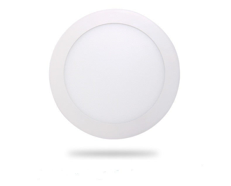 Ultra Thin Led Panel Downlight 1pcs 6w 9w 12w 15w 25w Round Ceiling Recessed Spot Light AC85-265V Painel lamp Indoor Lighting