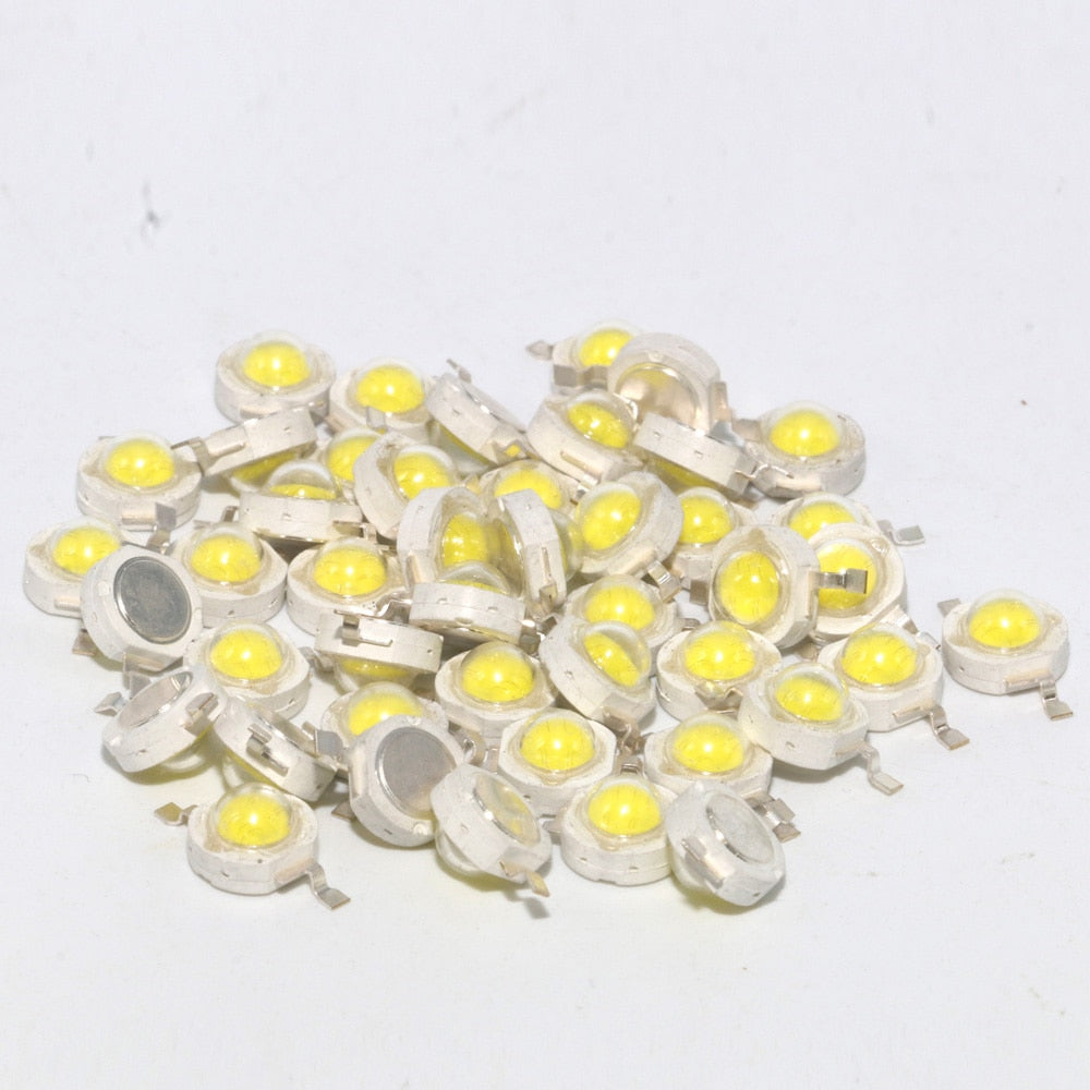 High Power 10pcs 1W/3W/5W LED Diodes Chip 3V LED Chip Module For DIY lamp Bulb Torch Headlamp Spotlight Downlight White