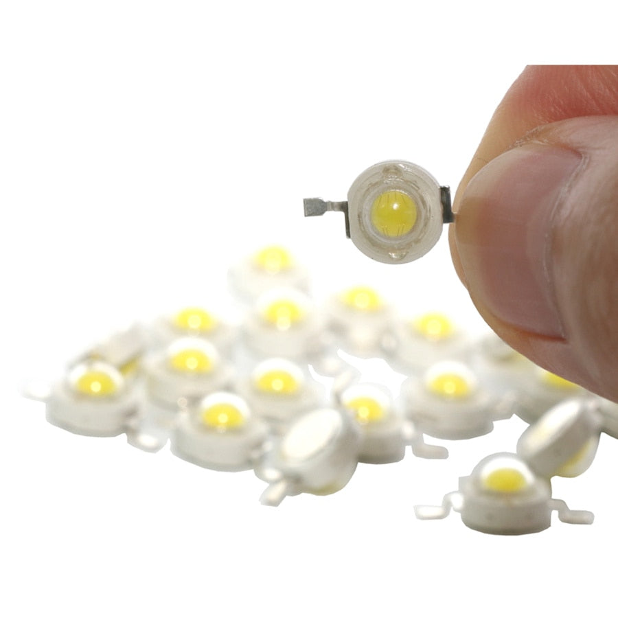 High Power 10pcs 1W/3W/5W LED Diodes Chip 3V LED Chip Module For DIY lamp Bulb Torch Headlamp Spotlight Downlight White
