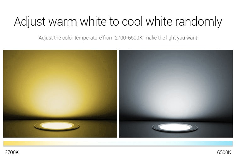 MiBoxer Downlight Spotlight Dimmable LED RGB+CCT 6W/9W/12W/15W/18W/25W