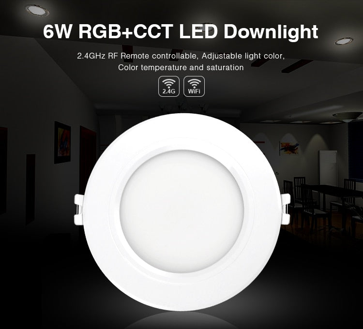 MiBoxer Downlight Spotlight Dimmable LED RGB+CCT 6W/9W/12W/15W/18W/25W