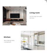 Benexmart Zigbee LED Downlight Warm White Cool White Tuya Smart Recessed Round Ceiling Light Smartthings Indoor Lighting