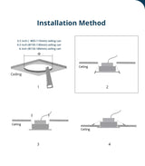 Benexmart Zigbee LED Downlight Warm White Cool White Tuya Smart Recessed Round Ceiling Light Smartthings Indoor Lighting
