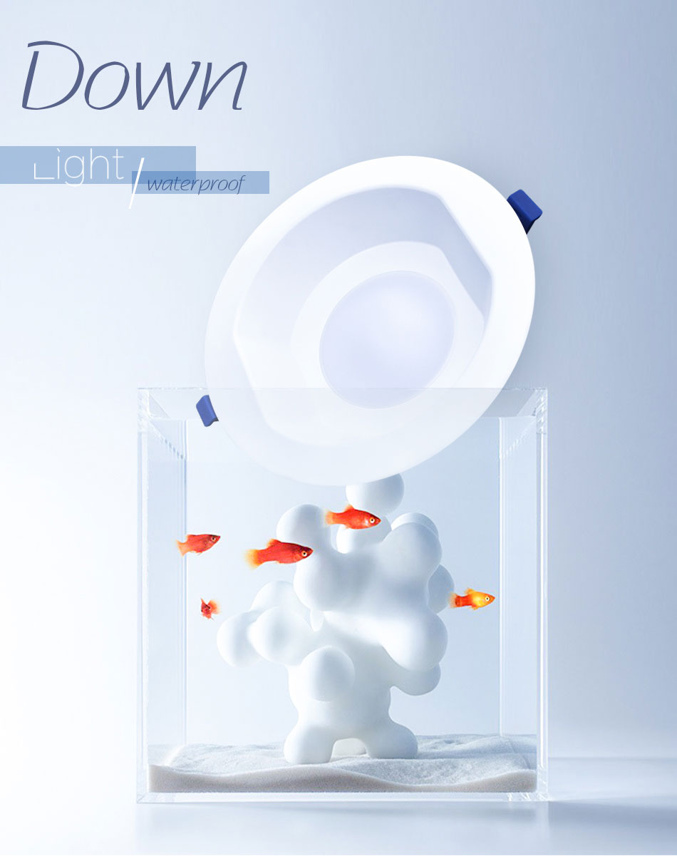 LED Downlight 6W 13W 20W Indoor Spot Light Round IP65 Waterproof Recessed Lamp Bathroom Kitchen Aquarium Outdoor 220V 240V