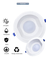 LED Downlight 6W 13W 20W Indoor Spot Light Round IP65 Waterproof Recessed Lamp Bathroom Kitchen Aquarium Outdoor 220V 240V