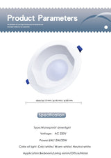LED Downlight 6W 13W 20W Indoor Spot Light Round IP65 Waterproof Recessed Lamp Bathroom Kitchen Aquarium Outdoor 220V 240V