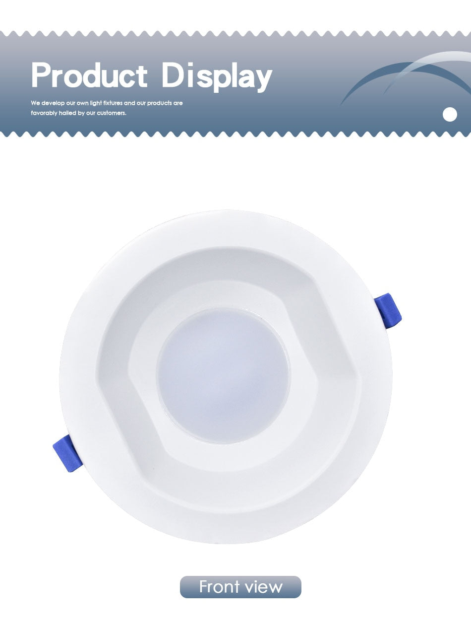 LED Downlight 6W 13W 20W Indoor Spot Light Round IP65 Waterproof Recessed Lamp Bathroom Kitchen Aquarium Outdoor 220V 240V