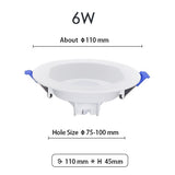 LED Downlight 6W 13W 20W Indoor Spot Light Round IP65 Waterproof Recessed Lamp Bathroom Kitchen Aquarium Outdoor 220V 240V