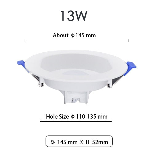 LED Downlight 6W 13W 20W Indoor Spot Light Round IP65 Waterproof Recessed Lamp Bathroom Kitchen Aquarium Outdoor 220V 240V