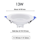 LED Downlight 6W 13W 20W Indoor Spot Light Round IP65 Waterproof Recessed Lamp Bathroom Kitchen Aquarium Outdoor 220V 240V