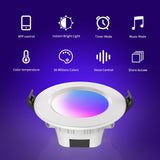 5W/9W RGB LED Spot Light Smart Downlight Bluetooth Mesh Celling Lamp Color Changing l Warm Cool Light With Alexa Google Home
