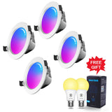 5W/9W RGB LED Spot Light Smart Downlight Bluetooth Mesh Celling Lamp Color Changing l Warm Cool Light With Alexa Google Home