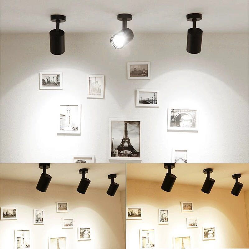 LED spotlight downlight 7w 10w 15w 20w 30w surface mounted COB ceiling light spotlight can be rotated clothing store showroom