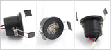 LEDIARY Black Mini Spot LED Downlights 27mm 90-260V 1.5W Ceiling Recessed Under Cabinet Jewelry Display Lamp Lighting Fixtures