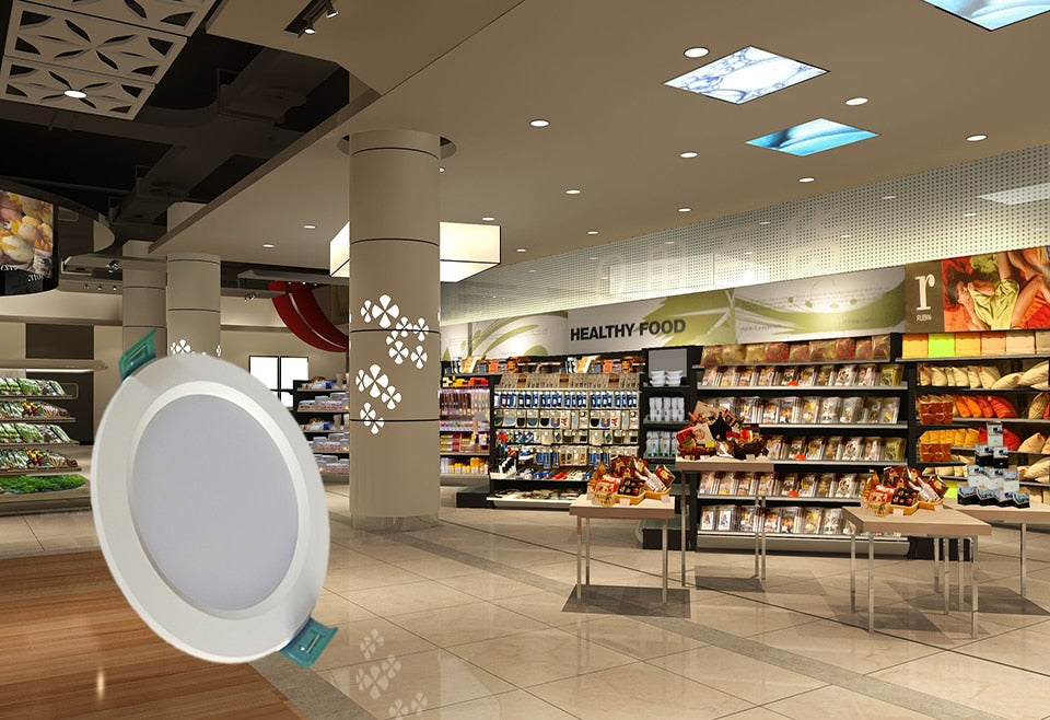 Led Downlight Recessed Round Lamp 18w 15w 12w 9w Round Led Panel Light 12v 24v 36v 48v Led Lights For Home Bedroom Spot Light