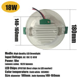 Led Downlight Recessed Round Lamp 18w 15w 12w 9w Round Led Panel Light 12v 24v 36v 48v Led Lights For Home Bedroom Spot Light