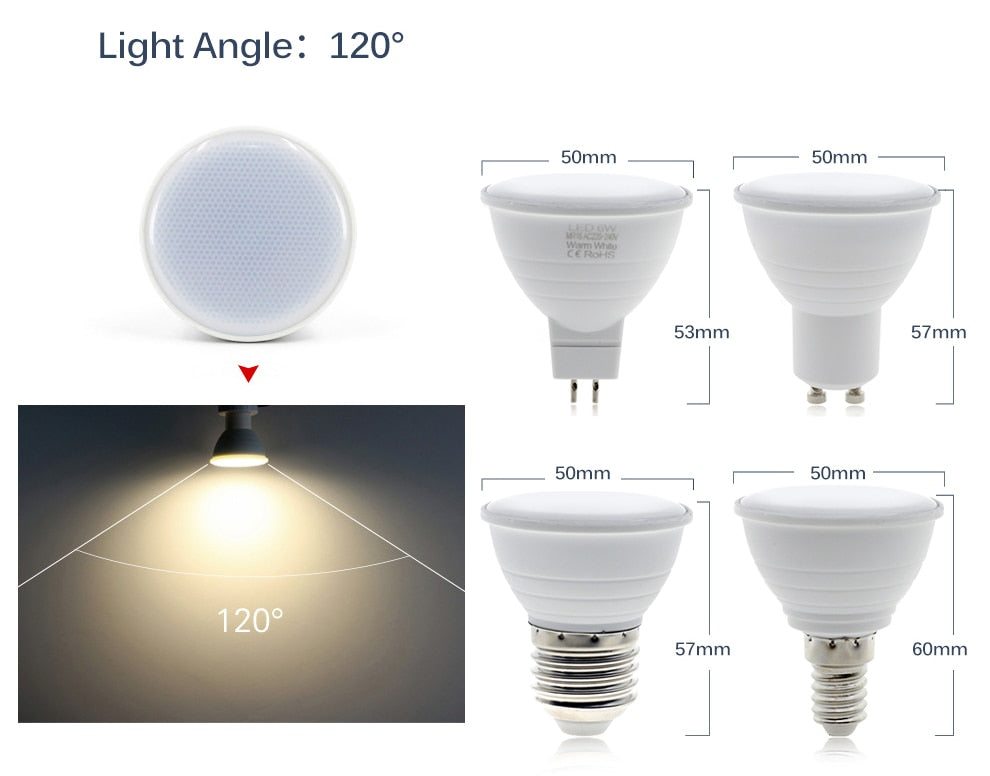 E27 E14 MR16 GU10 LED Bulb 220V COB High Brightness LED Spotlight Bulbs Condenser Lamp for Downlight Energy Saving Home Lighting